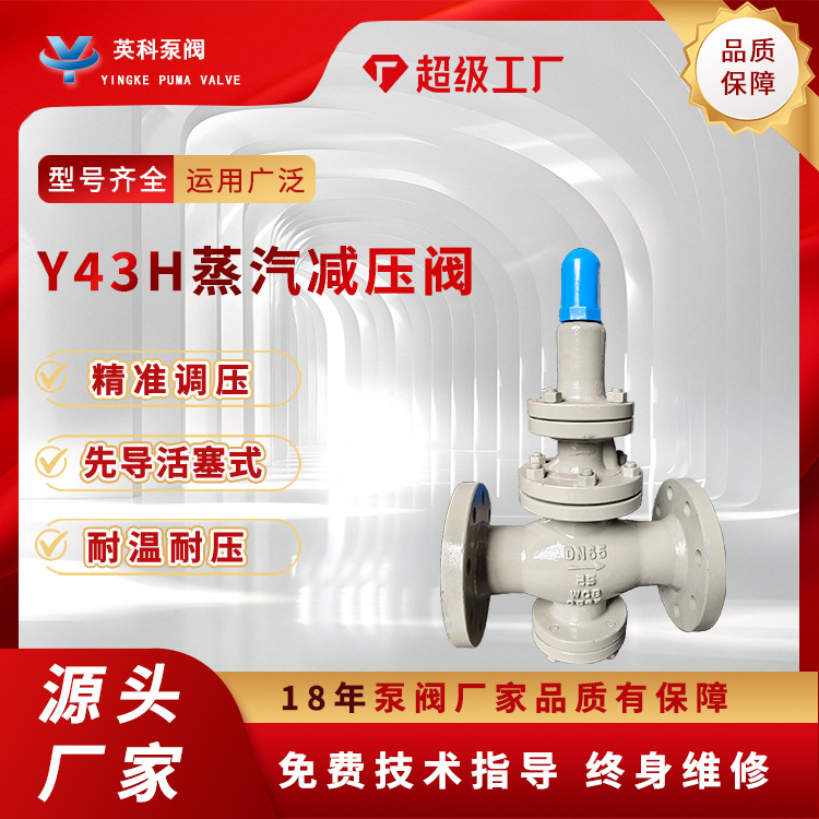 高温蒸汽减压阀Y43H-25C先导活塞式铸钢法兰高压可调节自力DN150