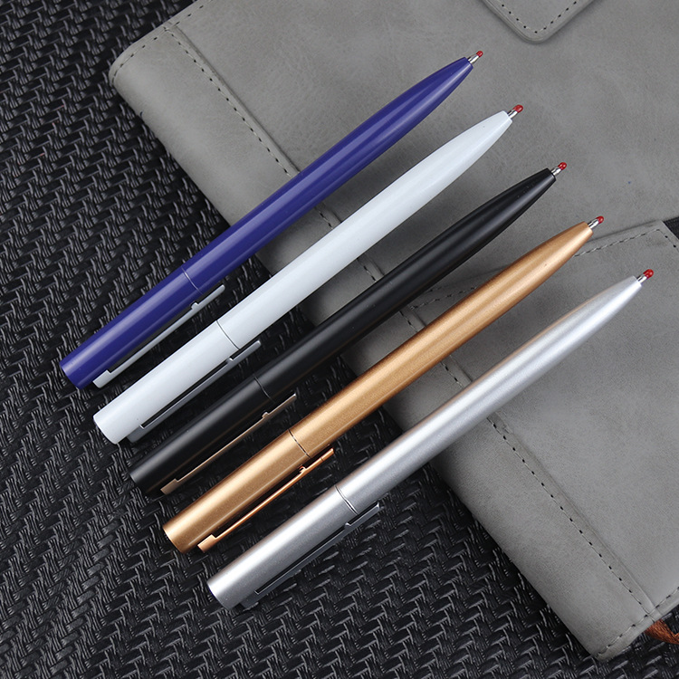 Factory Direct Sales Metal Xiaomi Ballpoint Pen Business Gel Pen Advertising Gift Pen Box Transparent Pen Box with Lid