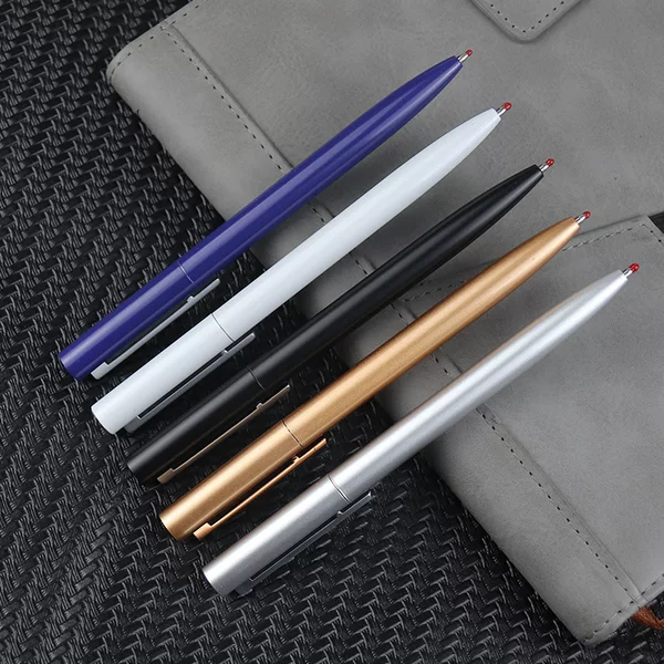 Factory Direct Sales Metal Xiaomi Ballpoint Pen Business Gel Pen Advertising Gift Pen Box Transparent Pen Box with Lid