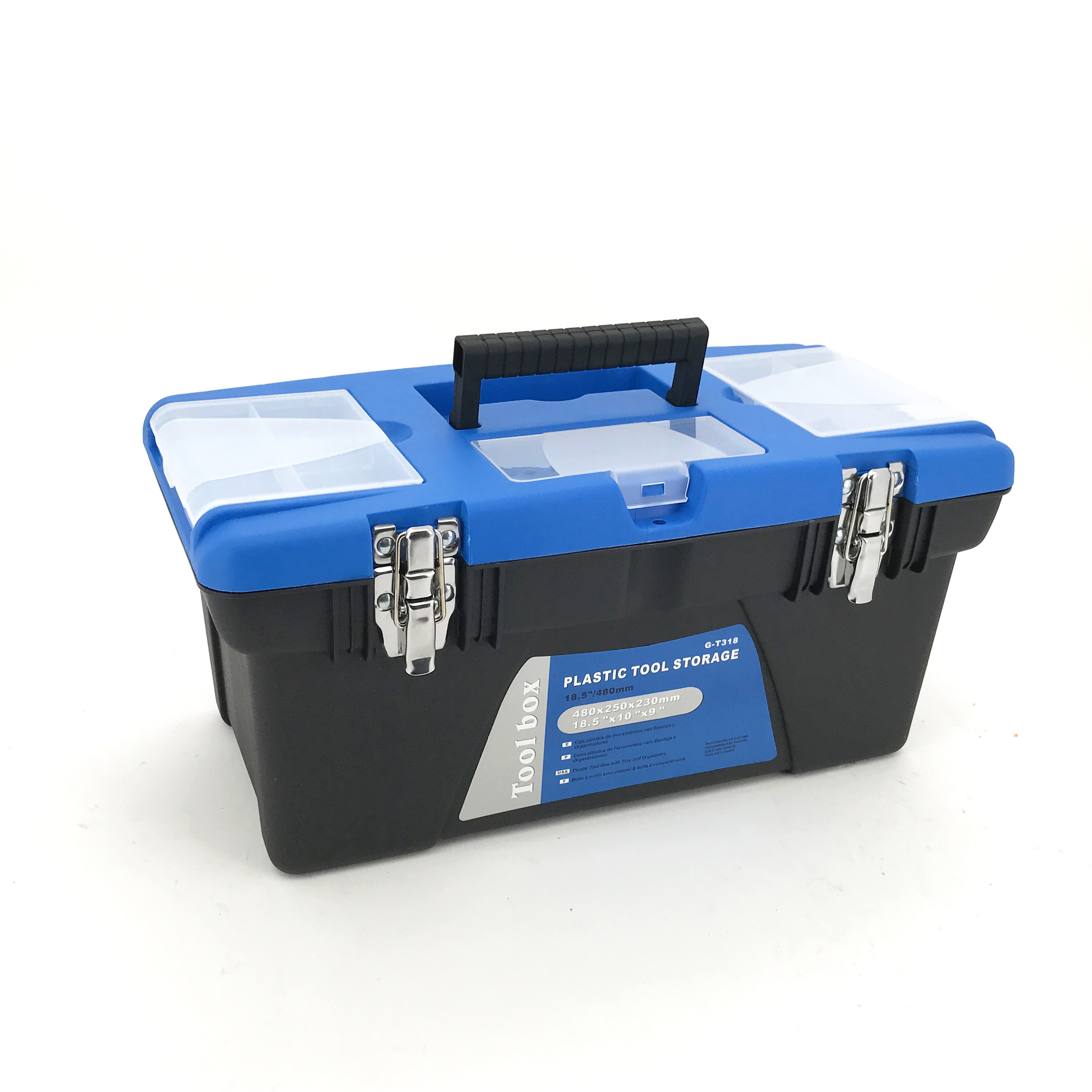 G-T318 PP工具箱 多功能家用五金工具箱 手提塑料箱 车载零件箱