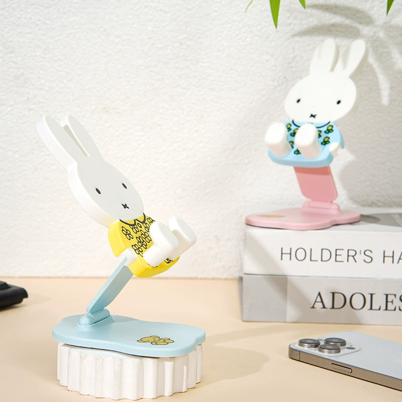 Складная подставка для мобильного телефона в виде зайчика Miffy Miffy, регулируемая телескопическая подставка для просмотра трансляций на столе