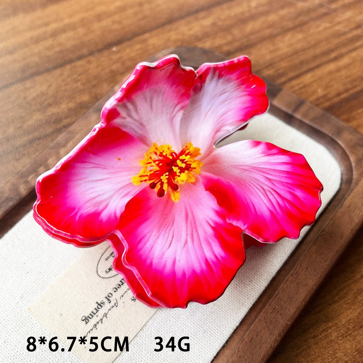 Ácido acético imitación de 10 cm nuevo imitación Fusarium flores clip de pelo vacaciones de turismo de playa fotos flores creativas DIY