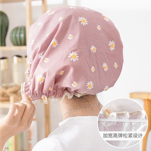 浴帽女家用双层加厚防水洗澡淋浴沐浴帽发帽头套帽厨房防油烟帽子