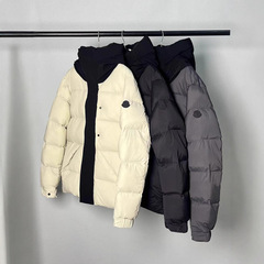 M蒙家羽绒服冬季新款黑武士休闲保暖加厚连帽男女同款羽绒服外套