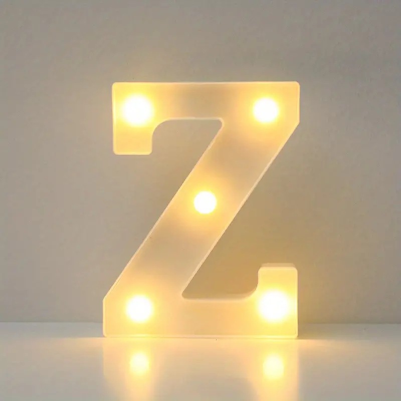 Amazon (16cm) LED blanco inglés número de letras lámpara de cumpleaños propuesta de matrimonio atmósfera lámpara LED lámpara decorativa