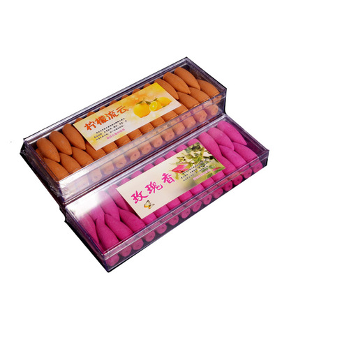 New Extended Flowing Fragrance Candles, Ten-Minute Chen Tan Pagoda Incense Wholesale Waterfall Artemisia Incense Thuja Incense Tobacco Cross-Border