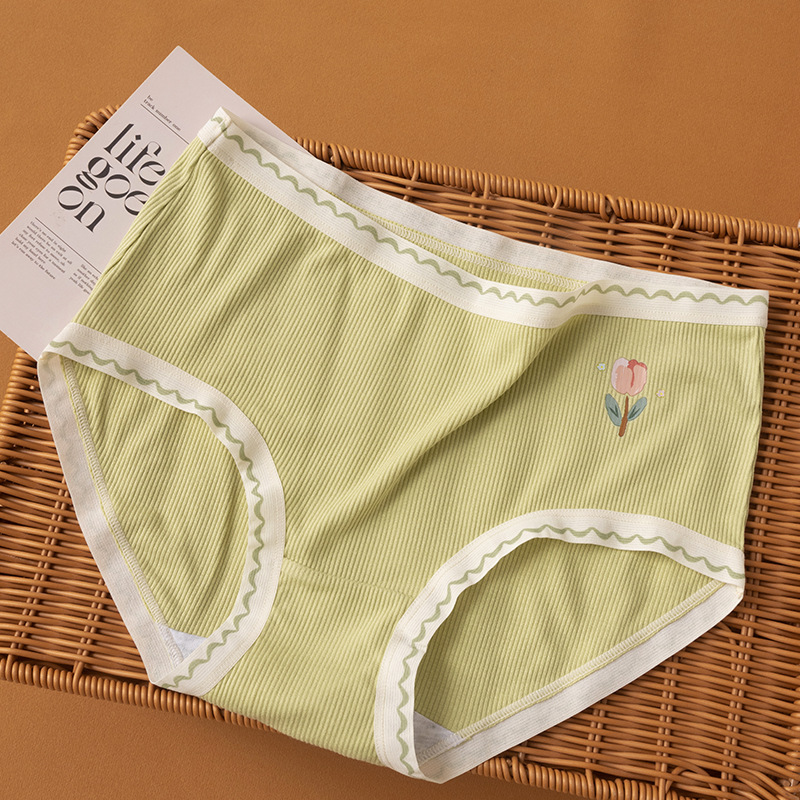 Bragas modales para mujer, algodón, antibacteriano, transpirable, entrepierna, cintura media sin costuras, pantalones cortos triangulares para niña japonesa, bragas para mujer image 8