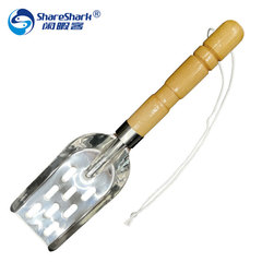 Stainless steel rock fishing shrimp shovel bait shovel Sea fishing rock fishing mixed bait shovel nest making shovel fishing gear accessories