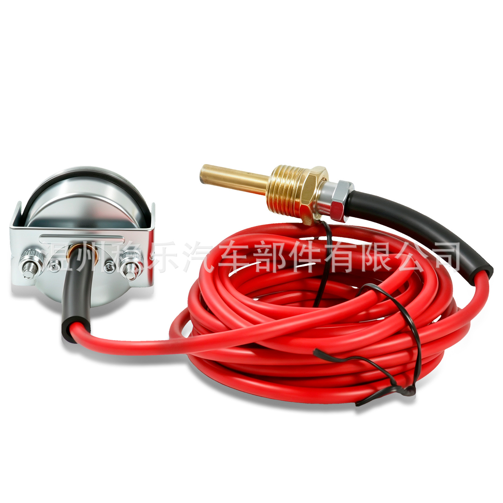52mm Mechanical Water Temperature Gauge 12/24V with 4.5m Red Wire Universal Modification Instrument 7M7865