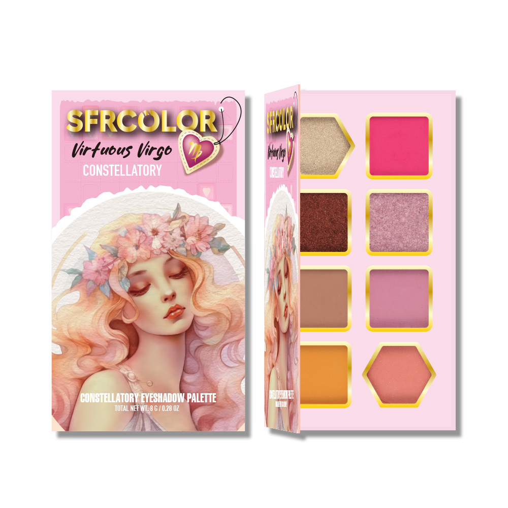 s.f.r color transfronterizo exclusivo para nuevos productos mate perla doce constelación de sombra de ojos set maquillaje al por mayor