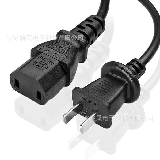 Tnp Two-Pin Ac Power Cord, Compatible with Original Ps4 Pro and Xbox One Models—Two Replacement Ones