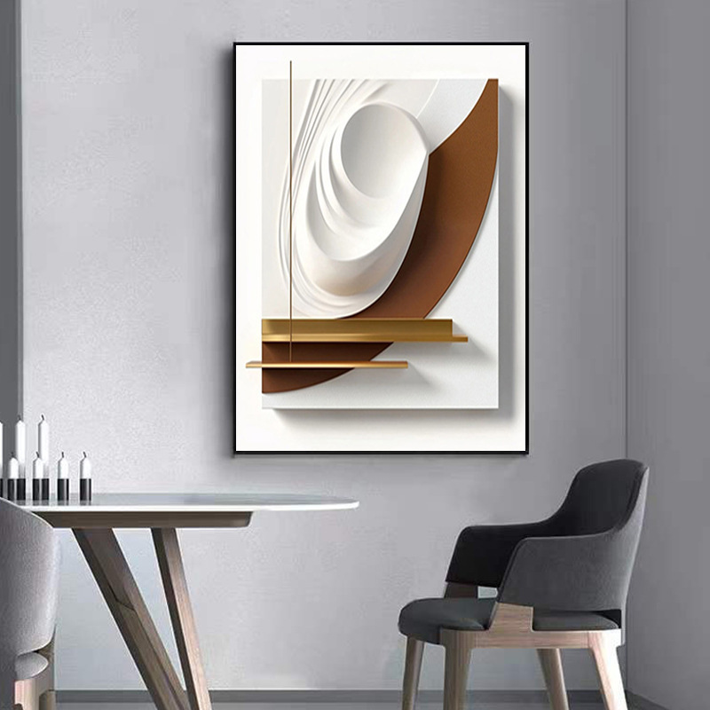 Modern Minimalist Geometric Entrance Decoration Painting, Living Room and Dining Room Light Luxury Abstract Art, High-End Background Wall Hanging Painting Modern Minimalist Geometric Entrance Decoration Painting, Living Room and Dining Room Light Luxury Abstract Art, High-End Background Wall Hanging Painting