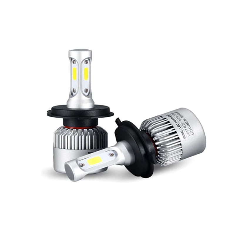 Cross-border hot item s2 car LED headlight H4 high/low beam integrated h7 h1 ultra-bright headlamp S2 triple-spotlight