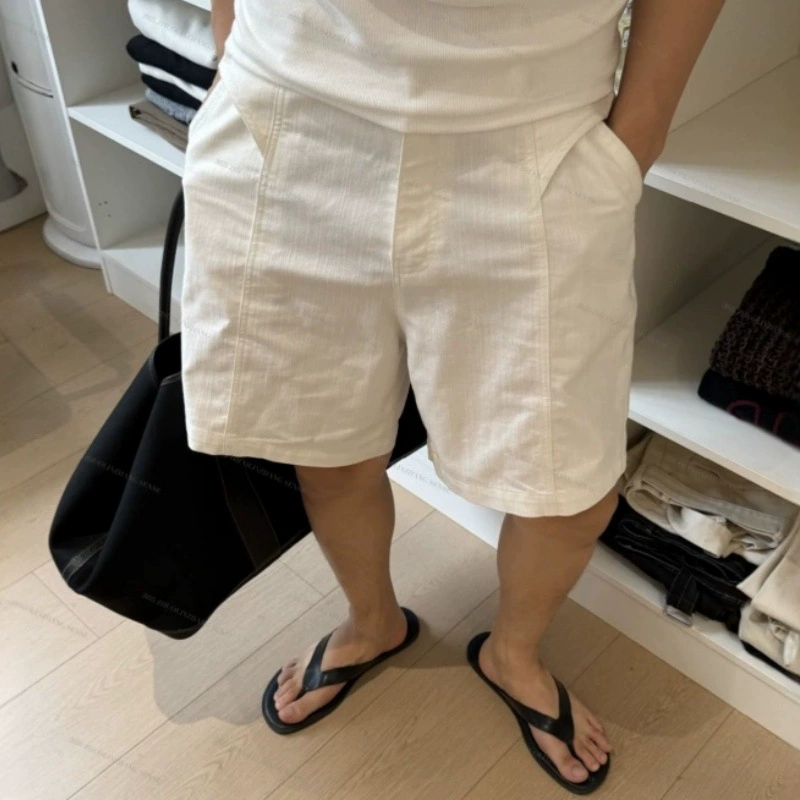 Летние модные брендовые легкие роскошные однотонные повседневные шорты мужские простые универсальные свободные дышащие спортивные пятиточечные пляжные шорты