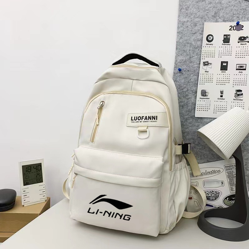 Li Ning バックパック メンズバッグ 中学生 高校生 大学生 スクールバッグ レディース 大容量 カジュアル 旅行 パソコンリュック|undefined