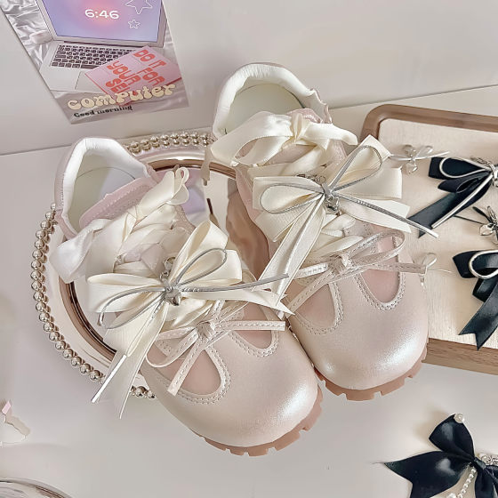Shoe Buckle Shoe Flower Decoration Sweet Cool Personality silver Rose Flower Large Bow Handmade Shoe Buckle Accessories Cross-border Hot Sale