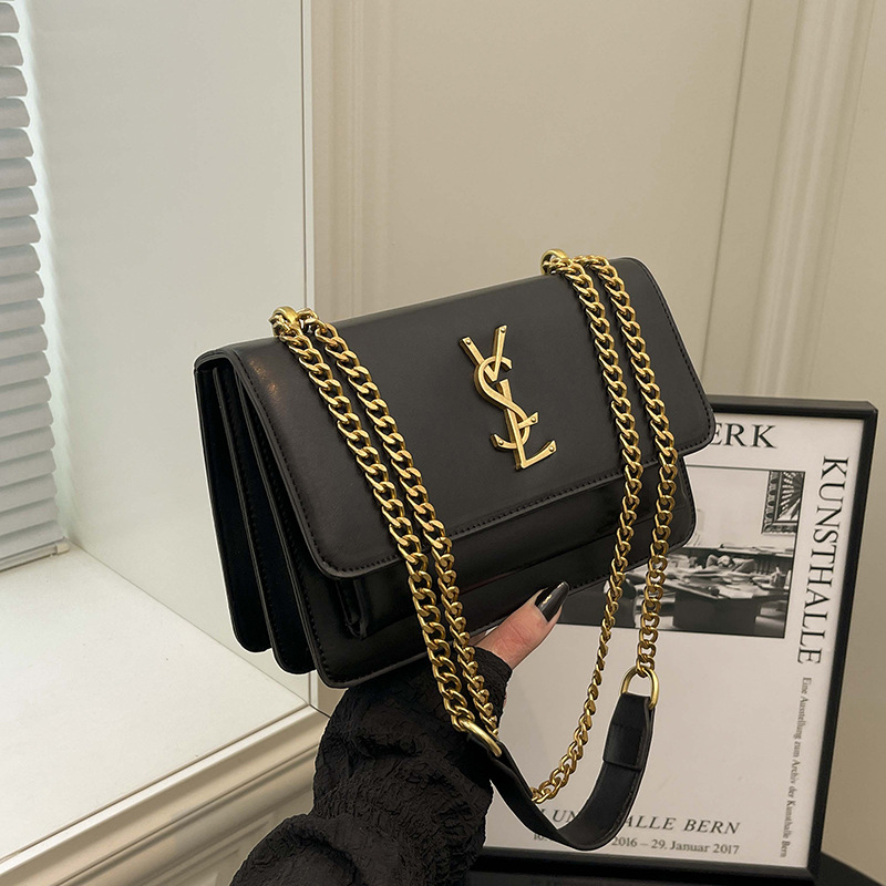 2026 New High-End Bags with a Sense of Luxury, Feminine Retro Style, Small Square Bags, Versatile and Fashionable Chain Shoulder Crossbody Bags