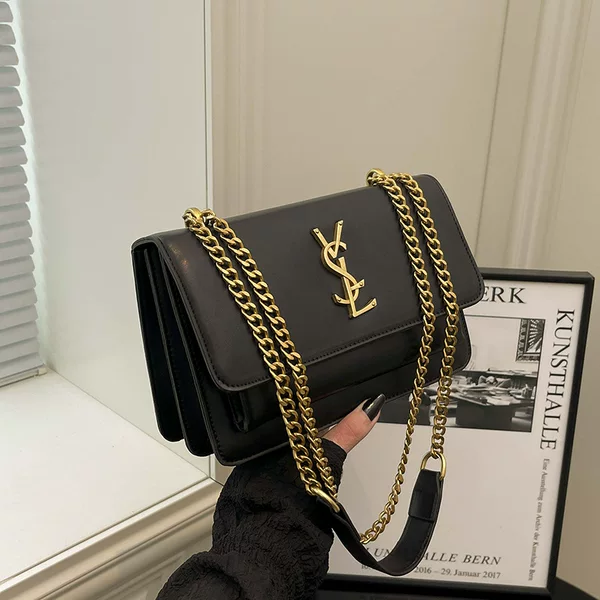 2026 New High-End Bags with a Sense of Luxury, Feminine Retro Style, Small Square Bags, Versatile and Fashionable Chain Shoulder Crossbody Bags