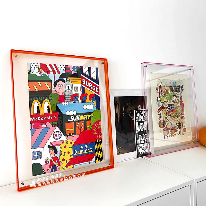 Transparent Acrylic Transparent Photo Frame Photo Table Puzzle Wall Hanging Poster Craft and Painting Mounted Picture Frame Wall Hanging Color Transparent Acrylic Transparent Photo Frame Photo Table Puzzle Wall Hanging Poster Craft and Painting Mounted Picture Frame Wall Hanging Color