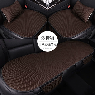 Seat cushion, seat cover | Ventilated Seat Cushion Breathable Cooling - three-piece-set-of-2-waist-pillows-massage-net