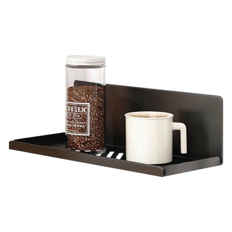 Refrigerador de la cocina de succión magnética de almacenamiento rack lateral Punch-libre hogar montado en la pared titular de la taza de agua de drenaje de vidrio rack de almacenamiento