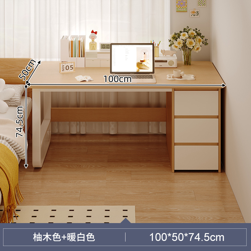 Mesa de escritorio simple para el hogar, mesa de estudio simple para el hogar, mesa de escritorio, computadora de escritorio, combinación de sillas