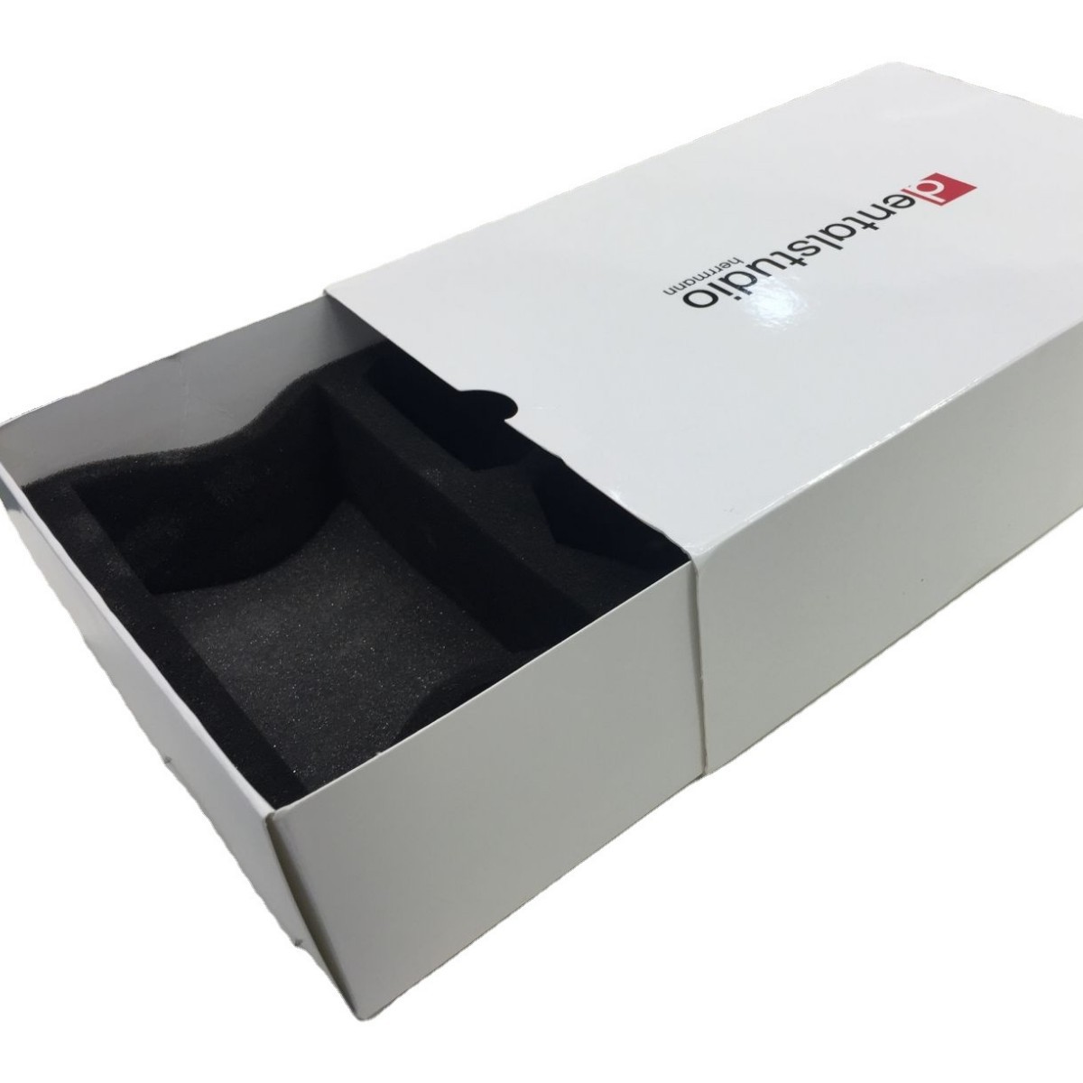 高档抽屉盒纸盒 纸板折叠盒带磁铁 纸板手工盒带海绵内衬礼品盒