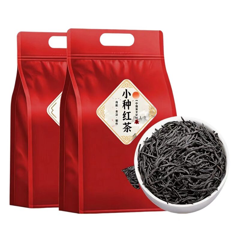 Authentic Fujian High Mountain Black Tea Zhengshan Xiaozhong, Strong Aroma, Long-Lasting, Suitable for Personal Consumption, Loose Leaf Tea Wholesale 500g