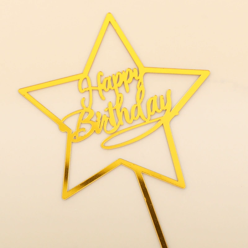 Украшение для торта «Happy Birthday», вставной декор, креативные вставные украшения для дня рождения