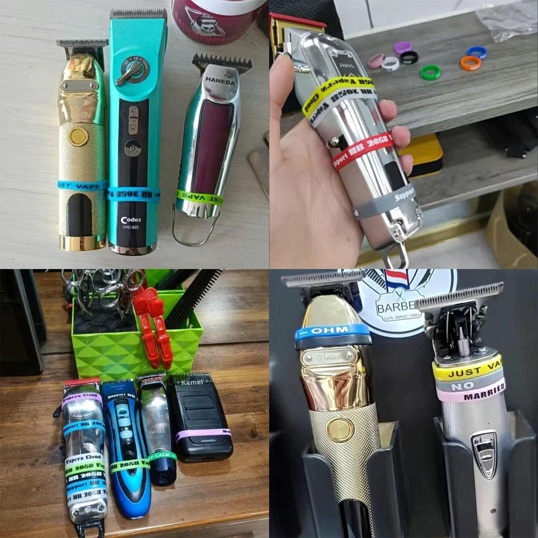 Автомобильная ручка 30 мм, силиконовое кольцо, электрическая машинка для стрижки, противоскользящее кольцо, отбеливающее силиконовое кольцо D8, кольцо для резьбы по режущей сетке