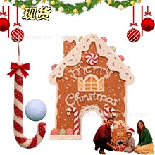 跨境新款 Gingerbread Golf Game Set 圣诞节姜饼高尔夫游戏套装