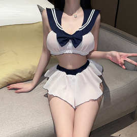 花前月涩情趣内衣激情学生套装制服诱惑性感二次元蝴蝶结女夜店女
