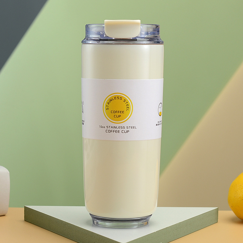 Taza térmica portátil de acero inoxidable, gran capacidad, diseño unisex, a prueba de frío, ideal como regalo