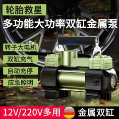 新しい車のエアポンプ高圧二重シリンダーハイパワー農業車両 SUV ユニバーサル車両 12V 家庭用 220V ユニバーサル