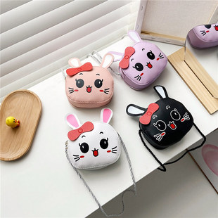 Cute Rabbit Crossbody Bag New Children's Bag Trendy Fashion Little Girl's Shoulder Accessories Cartoon Coin Purse