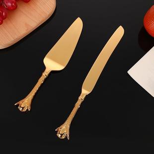 Light luxury corn knife shovel zinc alloy knife shovel suit European Western tableware high-grade temperament knife crafts