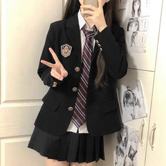 jk制服小个子西服外套日系学院风学生校供感春秋西装上衣飞飞袖