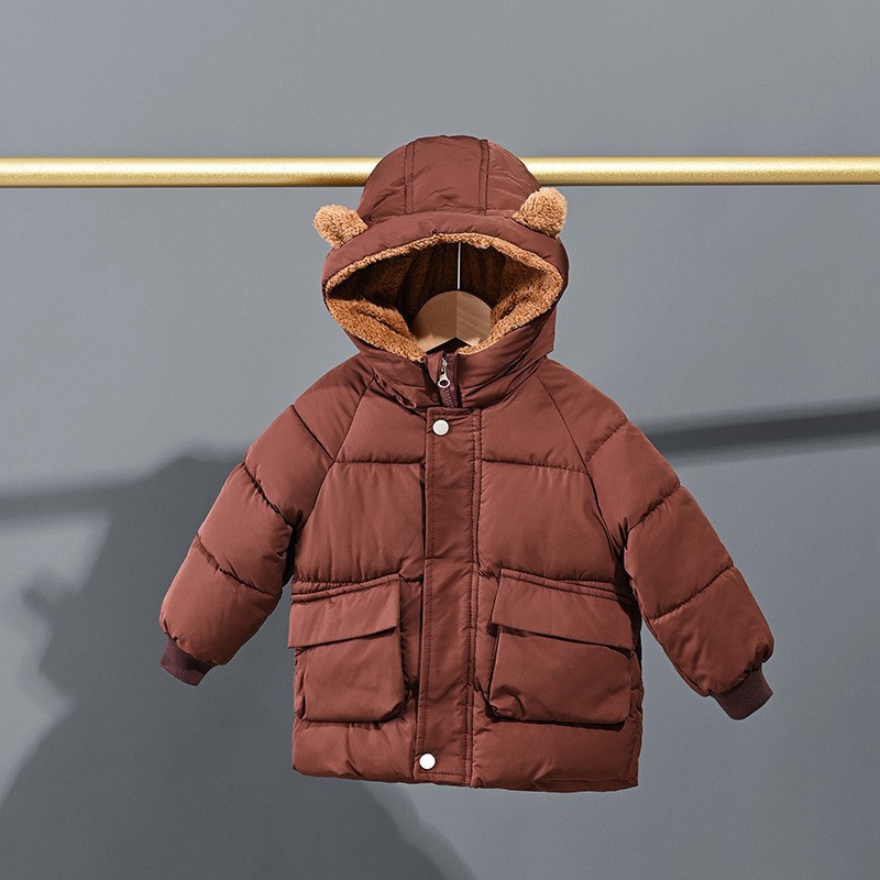 2025 nueva ropa infantil de algodón de plumón para niños chaqueta de algodón para niños niñas bebé más grueso chaqueta de algodón para niños
