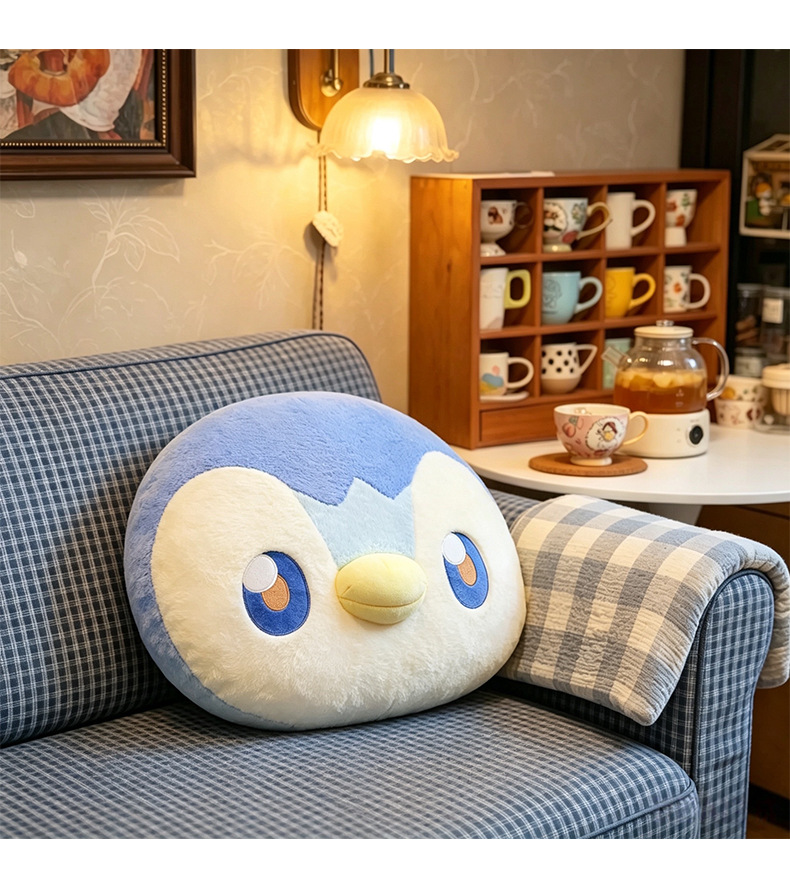 Foreign trade double-sided Pikachu plush pillow, Pogaman doll pillow, bed sleeping cushion, wholesale gift