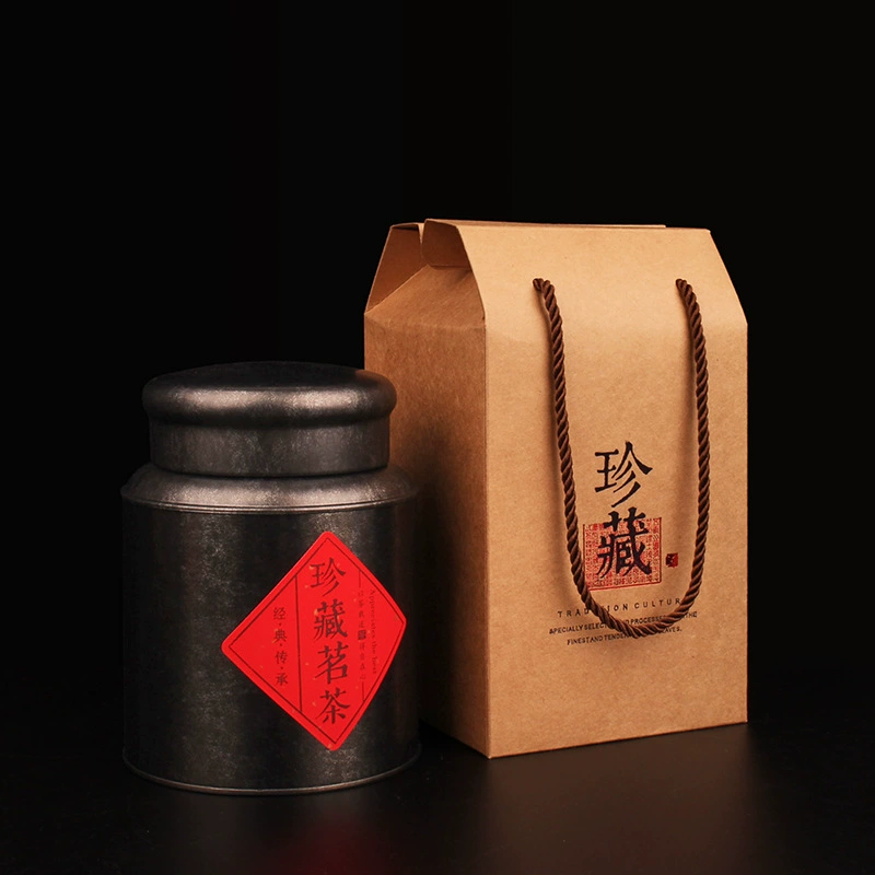 Канистра для чая в античном стиле, пустая подарочная коробка, большая упаковка из 0.5kg штук, маленький зеленый мандарин, канистра для хранения чая пуэр, упаковочная коробка, герметичная канистра