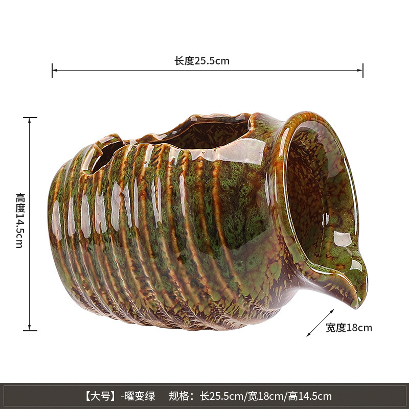 陶器の壺、中庭の流水装飾品、古代循環濾過アクセサリー、酸素化法、魚の飼育、屋内造園、生態水槽、流水|undefined