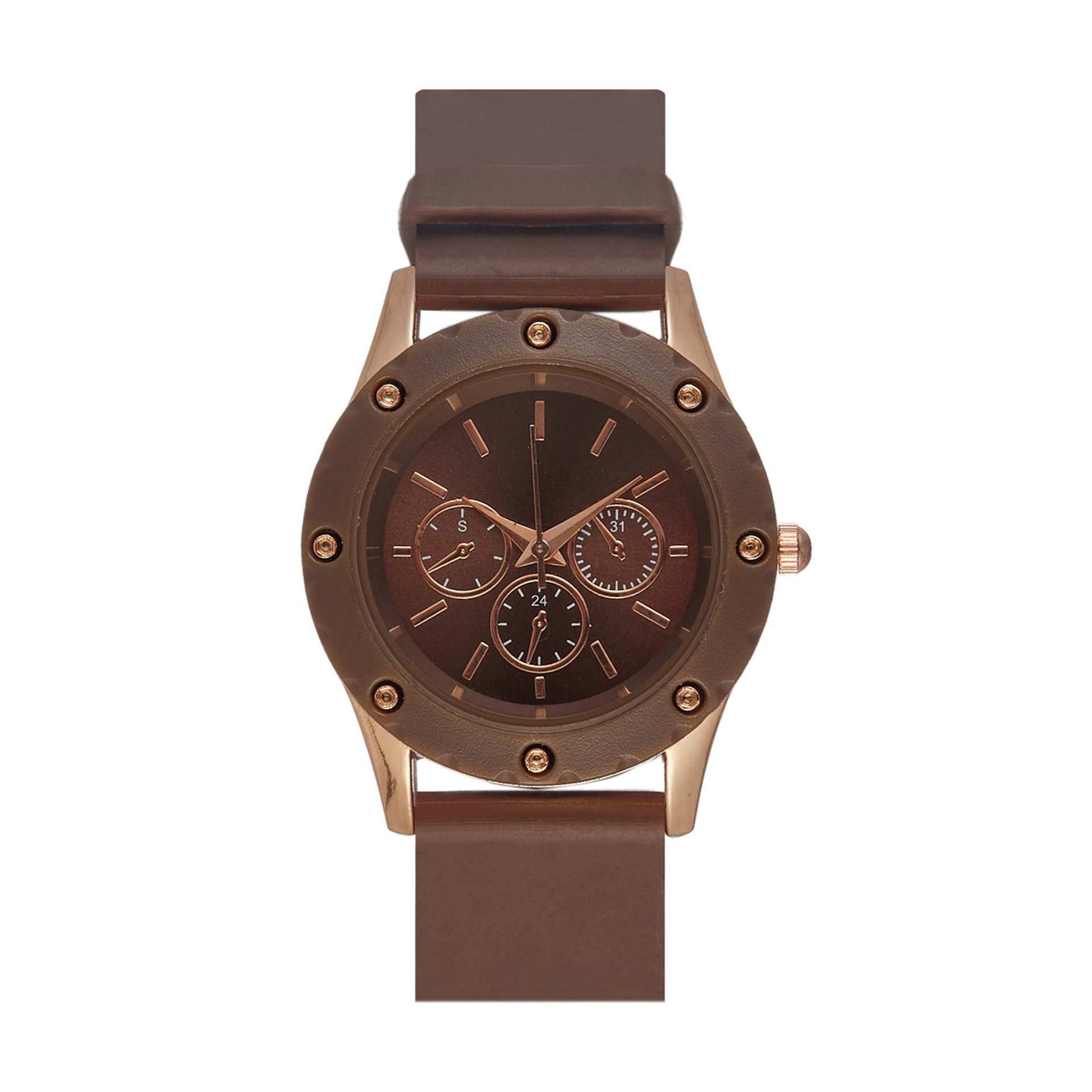 popular women's New watch with silicone tape quartz waterproof watch, Korean version trendy and versatile ,_voghion.com