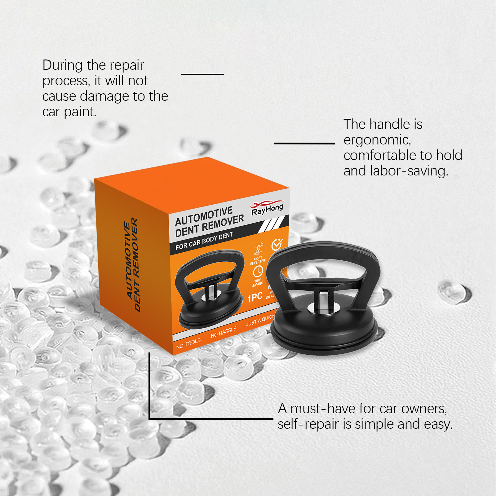 Rayhong Car Dent Repair Suction Cup, Dent Pulling Tool, Sheet Metal Dent Repair Silicone Suction Cup