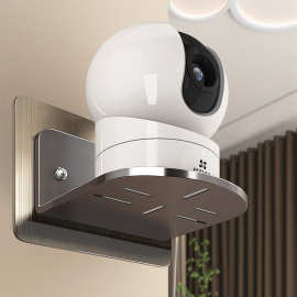 监控支架免打孔墙上置物架放米路由器架子机顶盒摄像头小支架