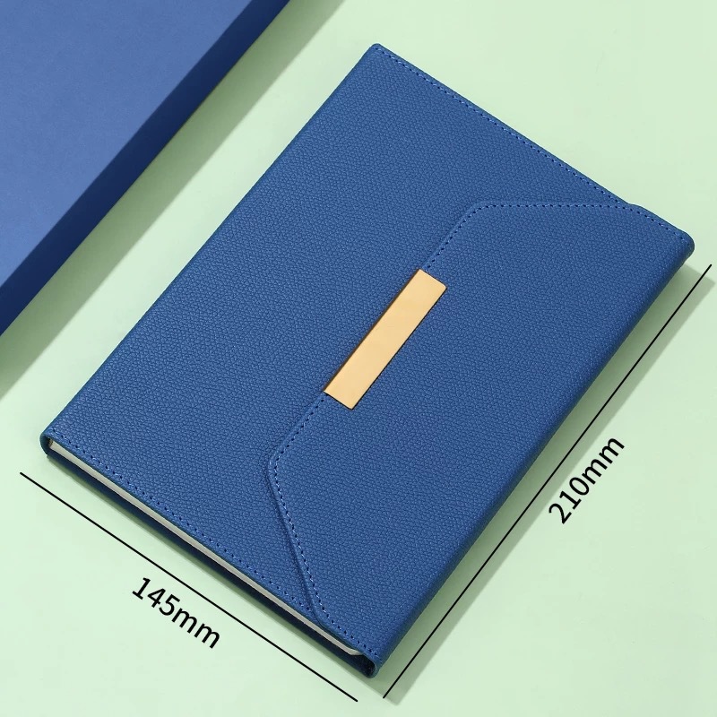 A5 juego de caja de regalo de cuaderno de negocios de tres pliegues de alta gama, cuaderno de registro de estudiante de oficina de alto valor personalizado