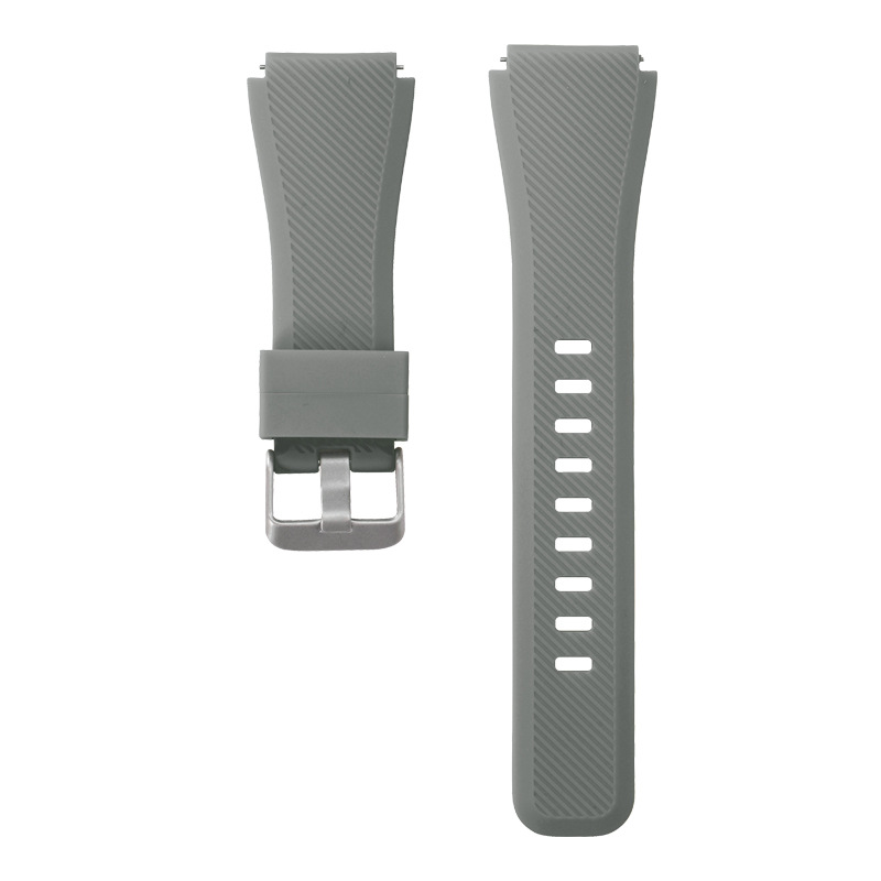 Compatible with Samsung S3 twill silicone strap 20/22mm, quick-release lugs, official same single-color silicone strap from Huawei undefined
