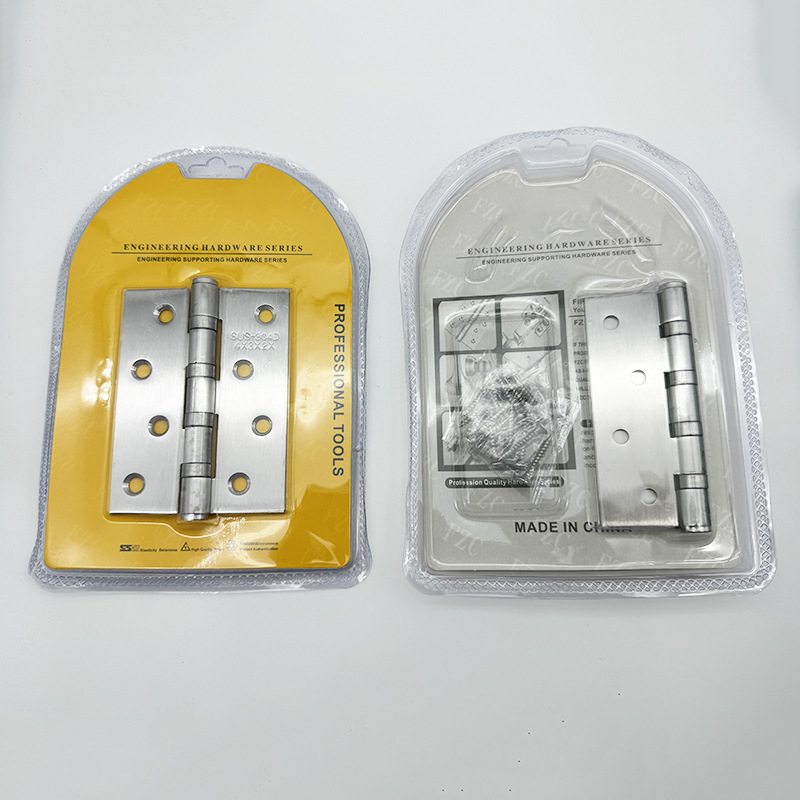 4 pulgadas de acero inoxidable cojinete bisagra plana 304 engrosada habitación 4*3 puerta bisagra pesada puerta de madera hardware mudo bisagra image 6