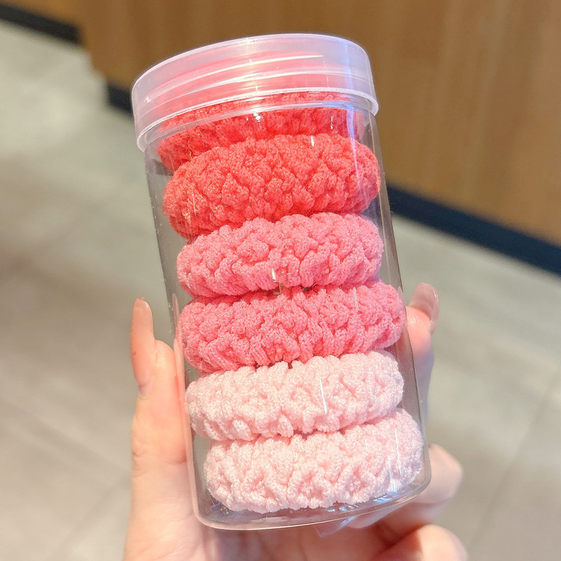 Ligas para el cabello de alta elasticidad de tela resistentes para mujer
