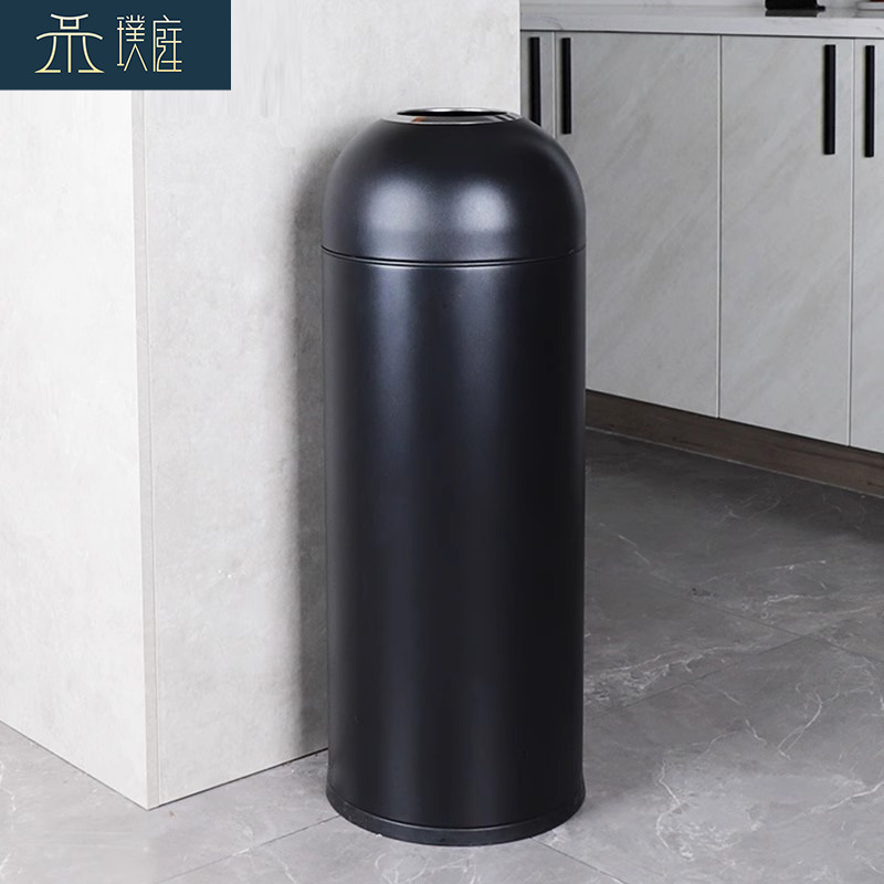 Milk Tea Shop Shopping Mall Round Trash Bin Large Elevator Restaurant Simple Starbucks Creative Front Desk Bullet Barrel