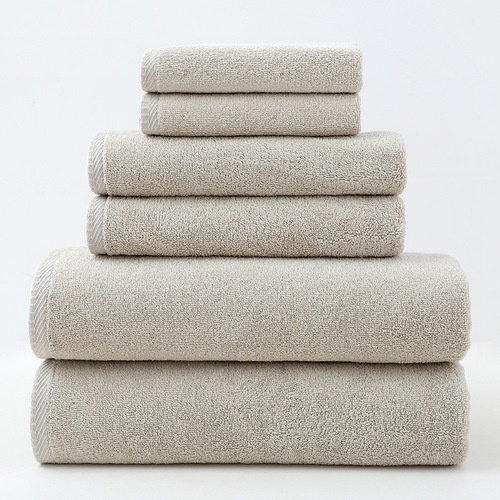 Wholesale cross-border towel and bath towel pure cotton 6-piece set Amazon exclusive for adults Xinjiang cotton bath towel set